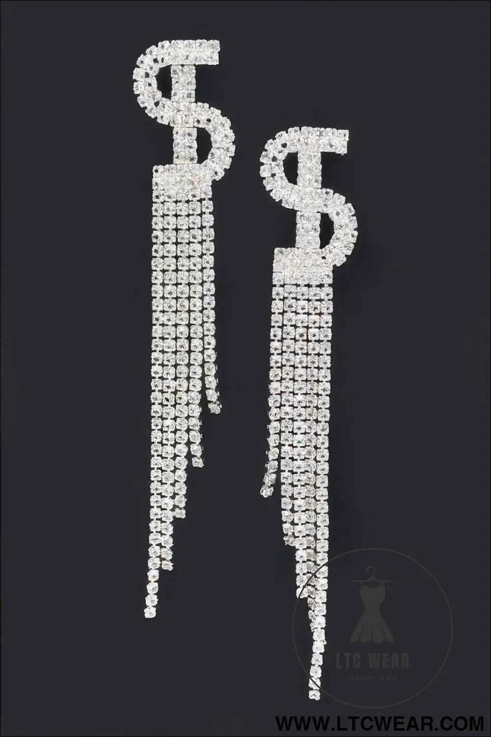 Rhinestone Tassel Earrings for Dazzling Elegance and Style