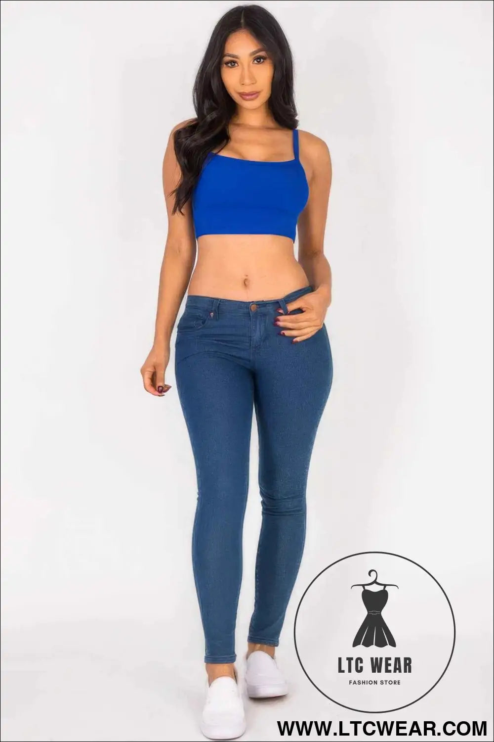Ribbed Knit Cami Crop Top