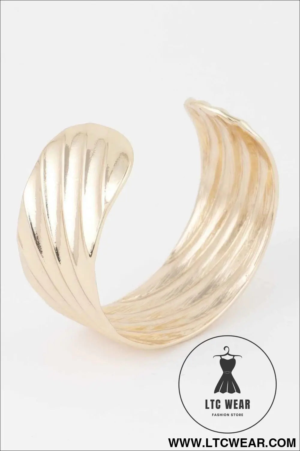 Ridged Cuff Bracelet