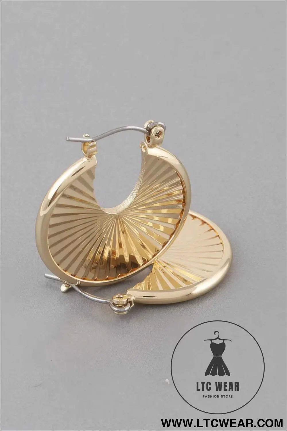 Rising Disk Hoop Earrings