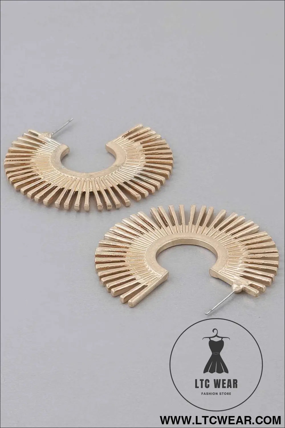 Rising Disk Hoop Earrings