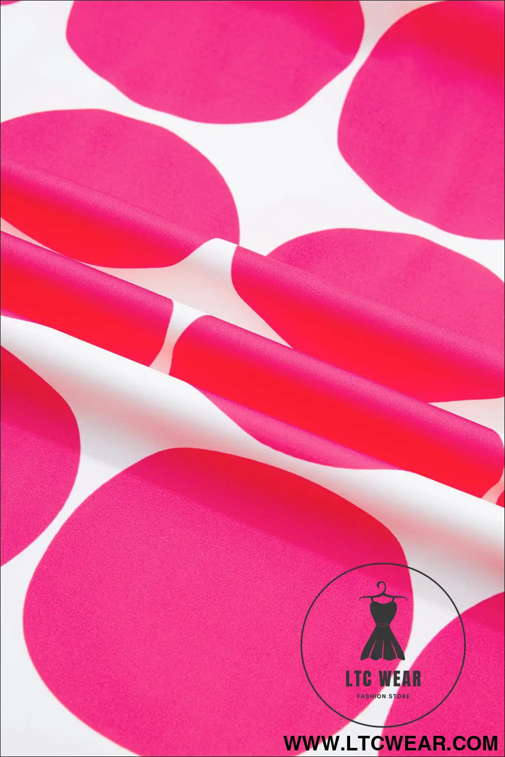 Rose polka dot print frilled round neck shift tank top - tank tops