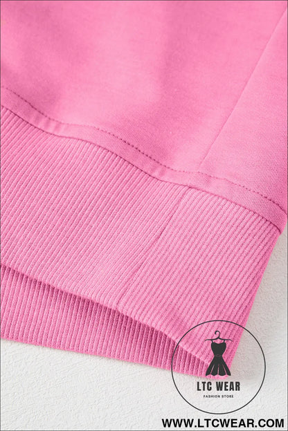 Sachet Pink Solid Color Floral Patched Half Sleeve Tunic Top - L.T.C Wear Online Fashion Store
