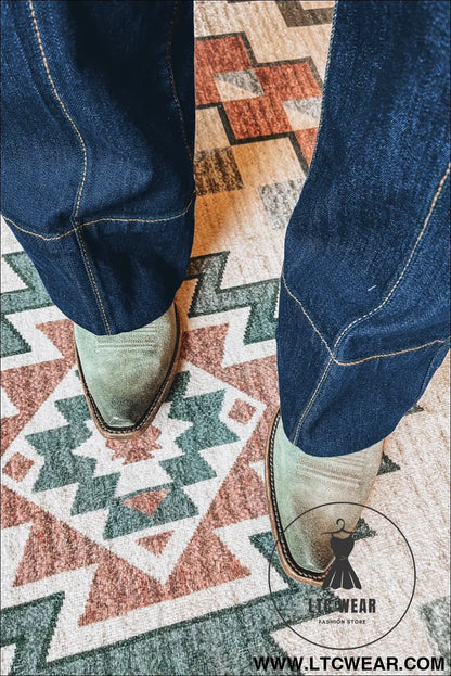 Sail blue center seam deep washed straight jeans - 15%