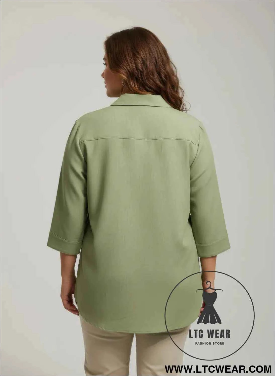 Sand Utility Button Front Shirt Tunic for Effortless Style