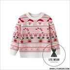 Santa claus baby base knitted sweater children’s pullover sweater