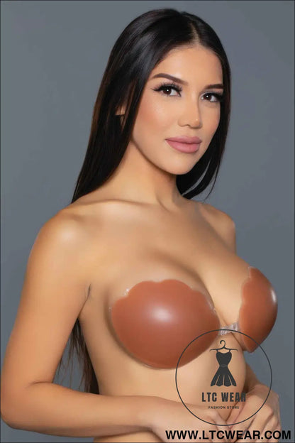 Scalloped Edge Silicone Bra