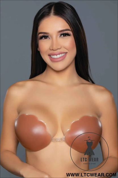 Scalloped Edge Silicone Bra