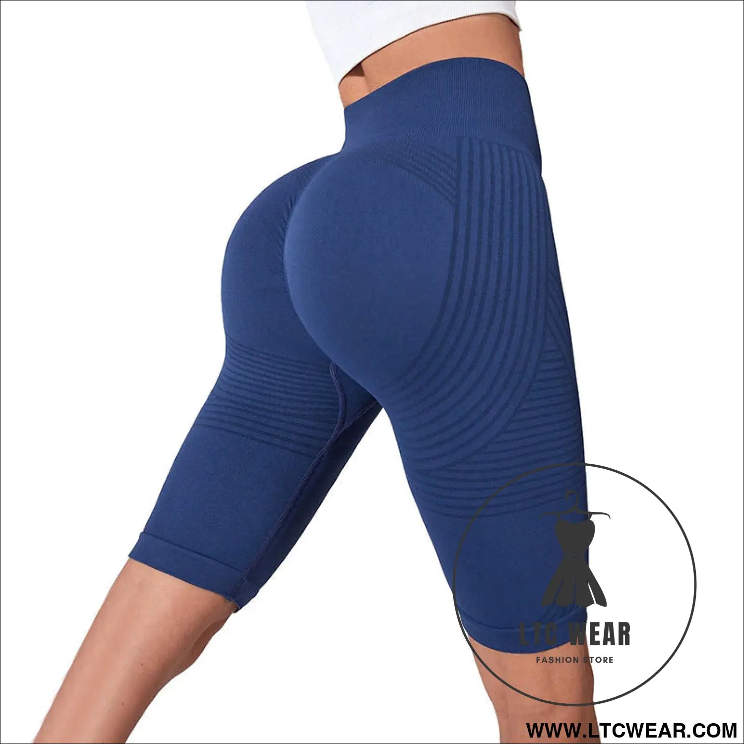 Seamless butt-lifting fitness pants with tummy control and high waist peach bottom yoga shorts