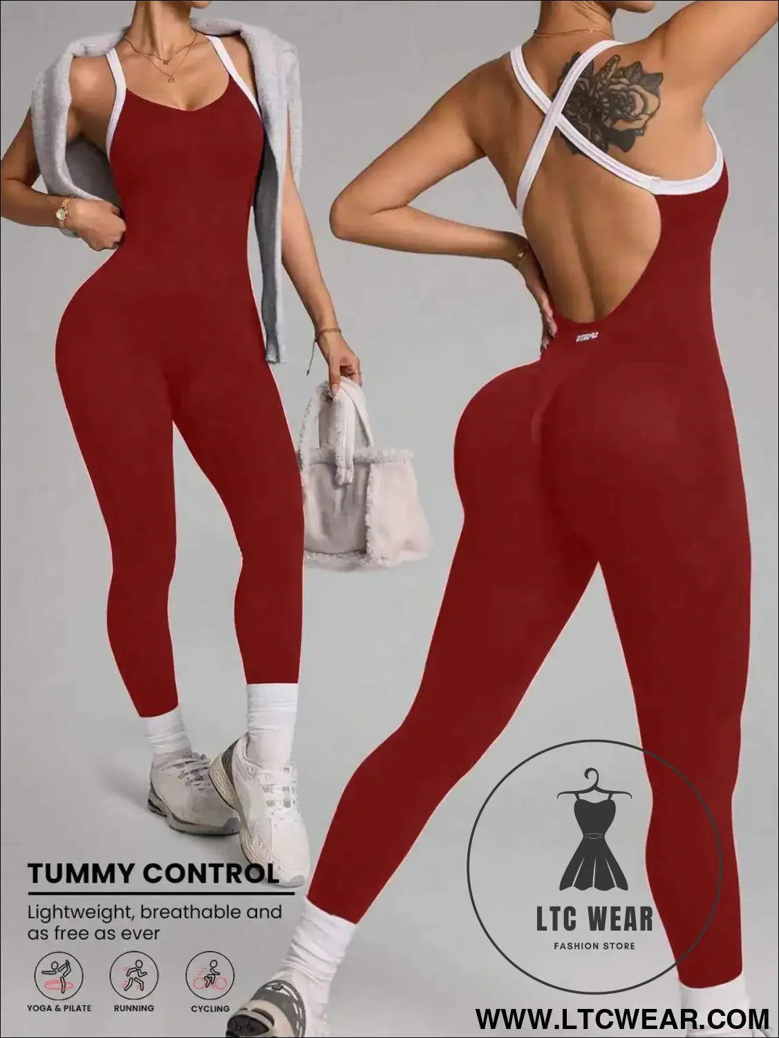 Seamless Yoga Jumpsuit: Quick-Dry Fitness Essential