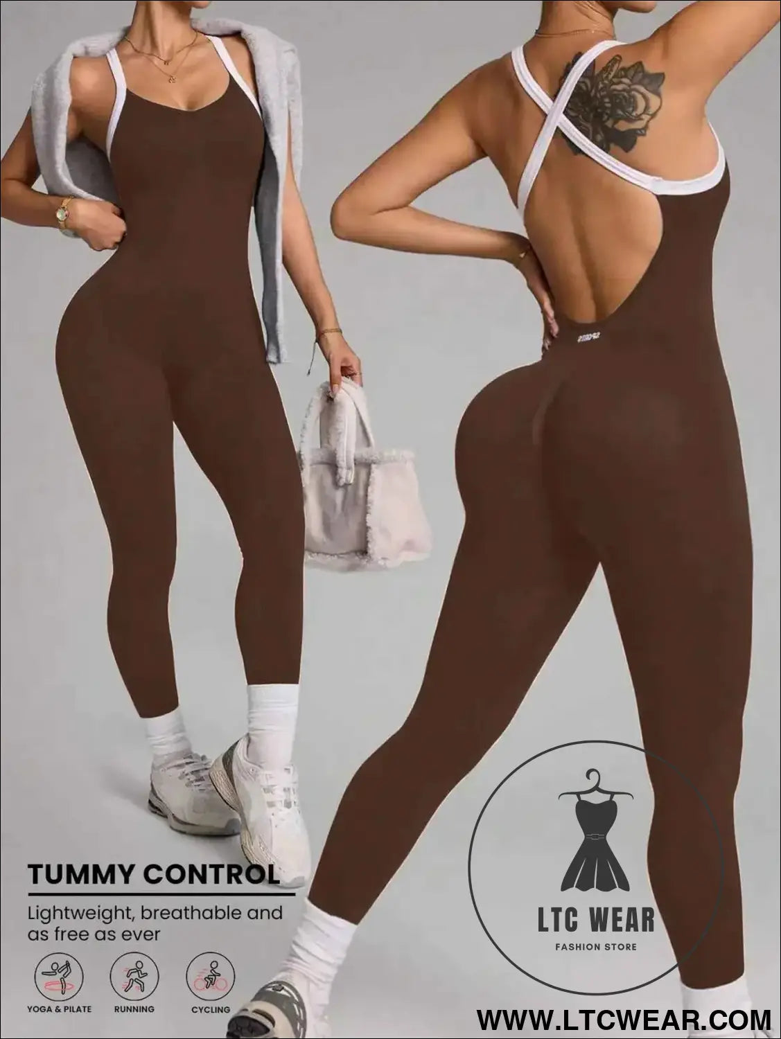 Seamless Yoga Jumpsuit: Quick-Dry Fitness Essential