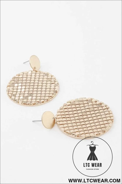 Sequin Plate Earrings
