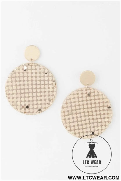 Sequin Plate Earrings