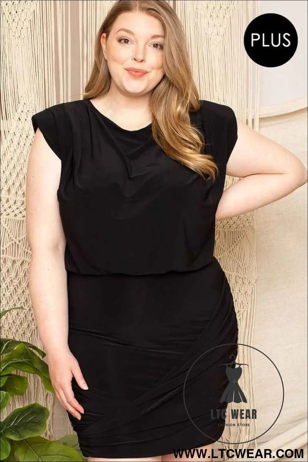 Shirring Detailed Mini Dress
