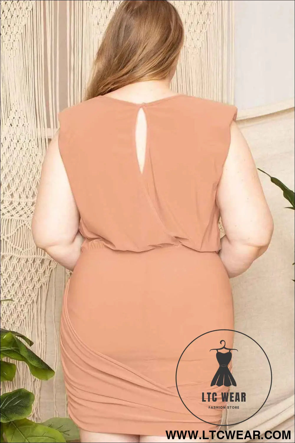 Shirring Detailed Mini Dress