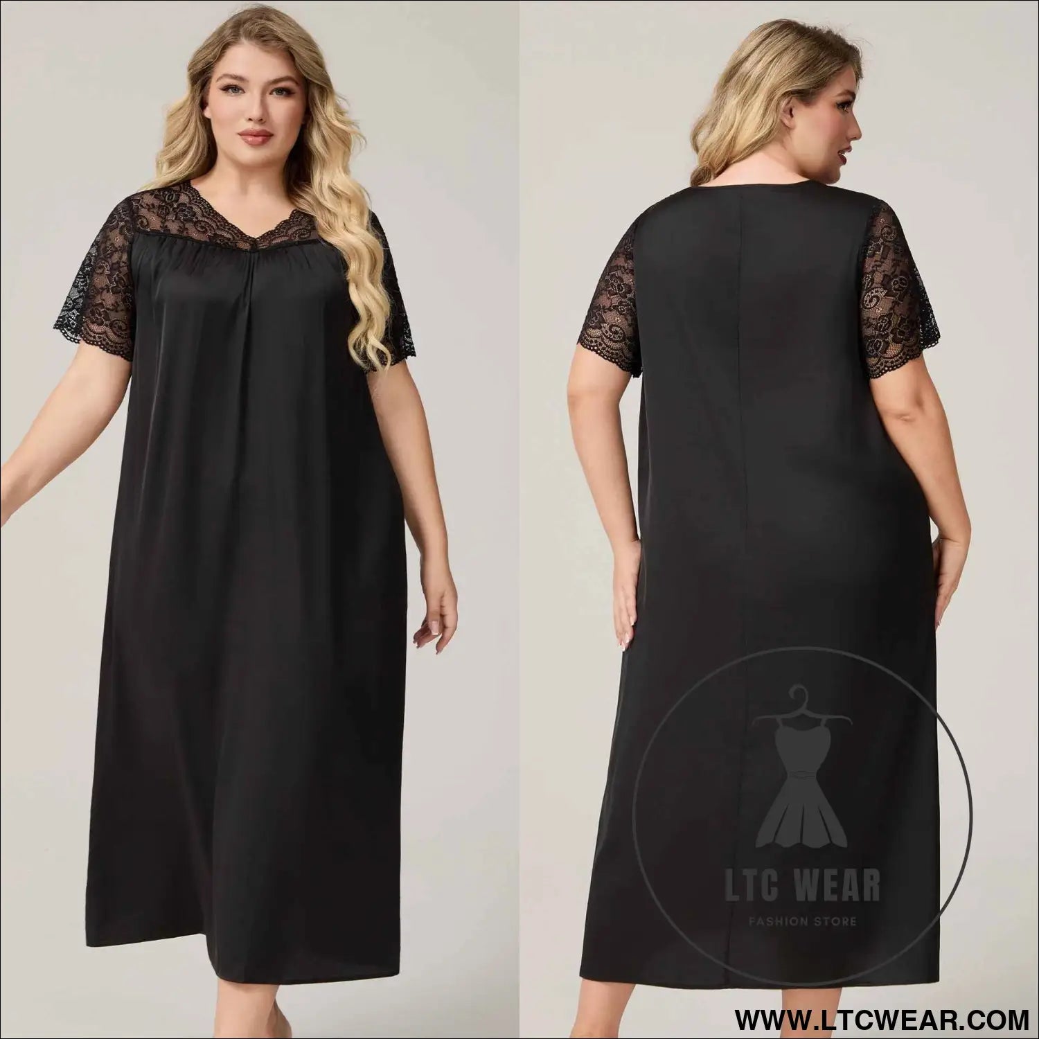 Silk Satin Oversized Sleepwear for Women Summer Short Sleeve Long Nightdress Loose Casual Loungewear Women