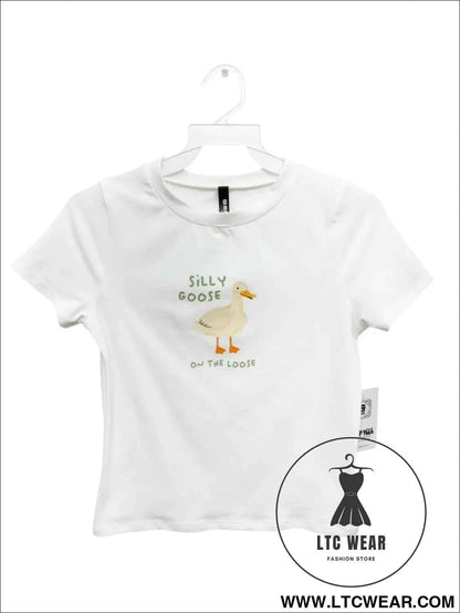 Silly Goose On The Loose Graphic Tee - Fun and Unique Silly Goose Graphic Tee