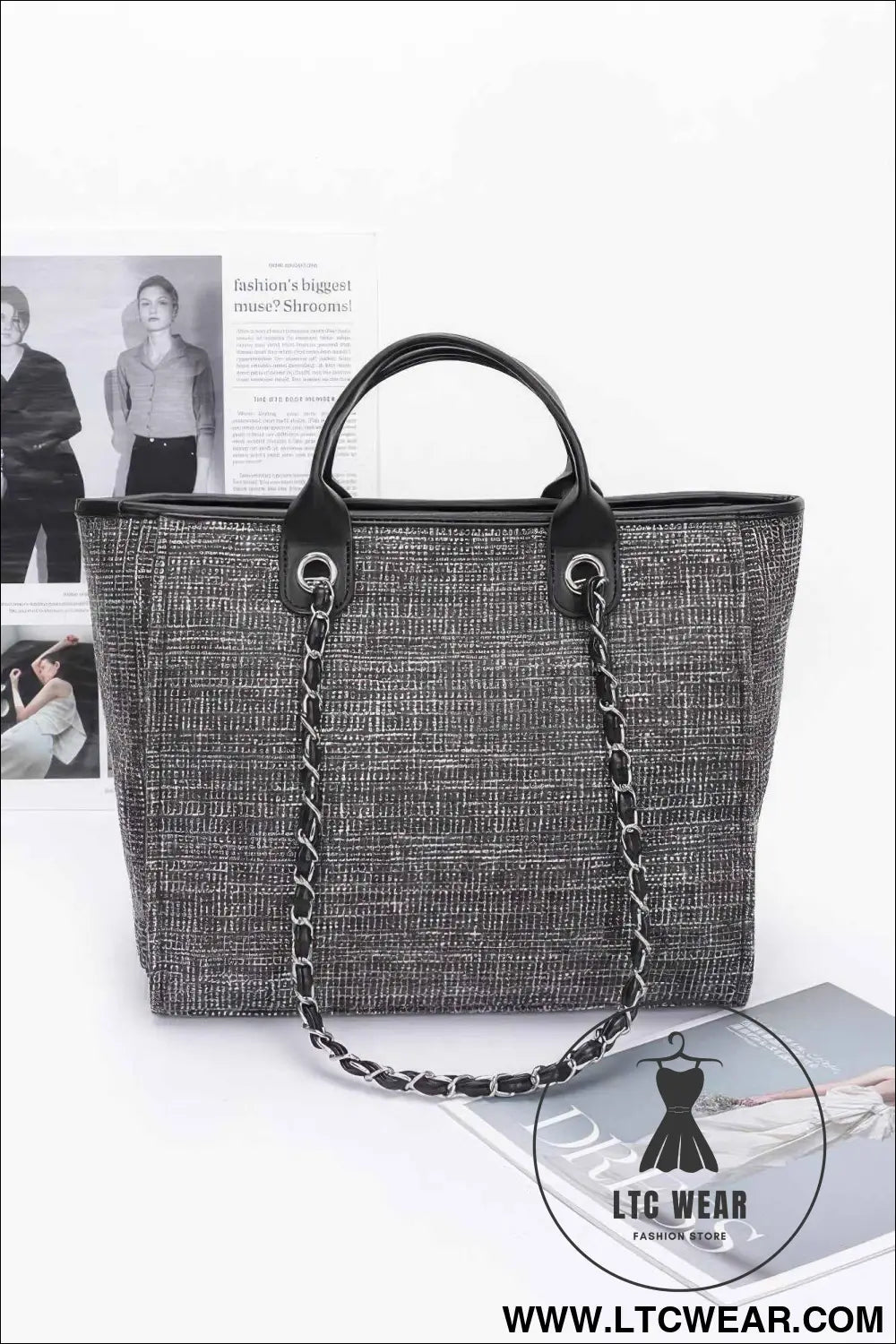 Simple Daily Shoulder Strap Tote Bag