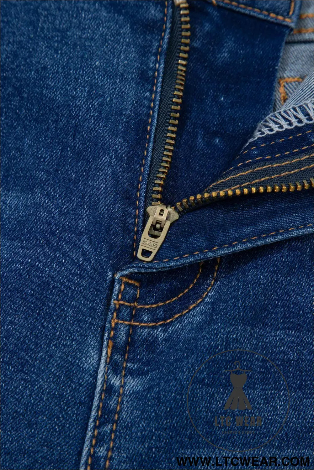 Sky Blue Tailored Seam Detail Womens Shift Jeans
