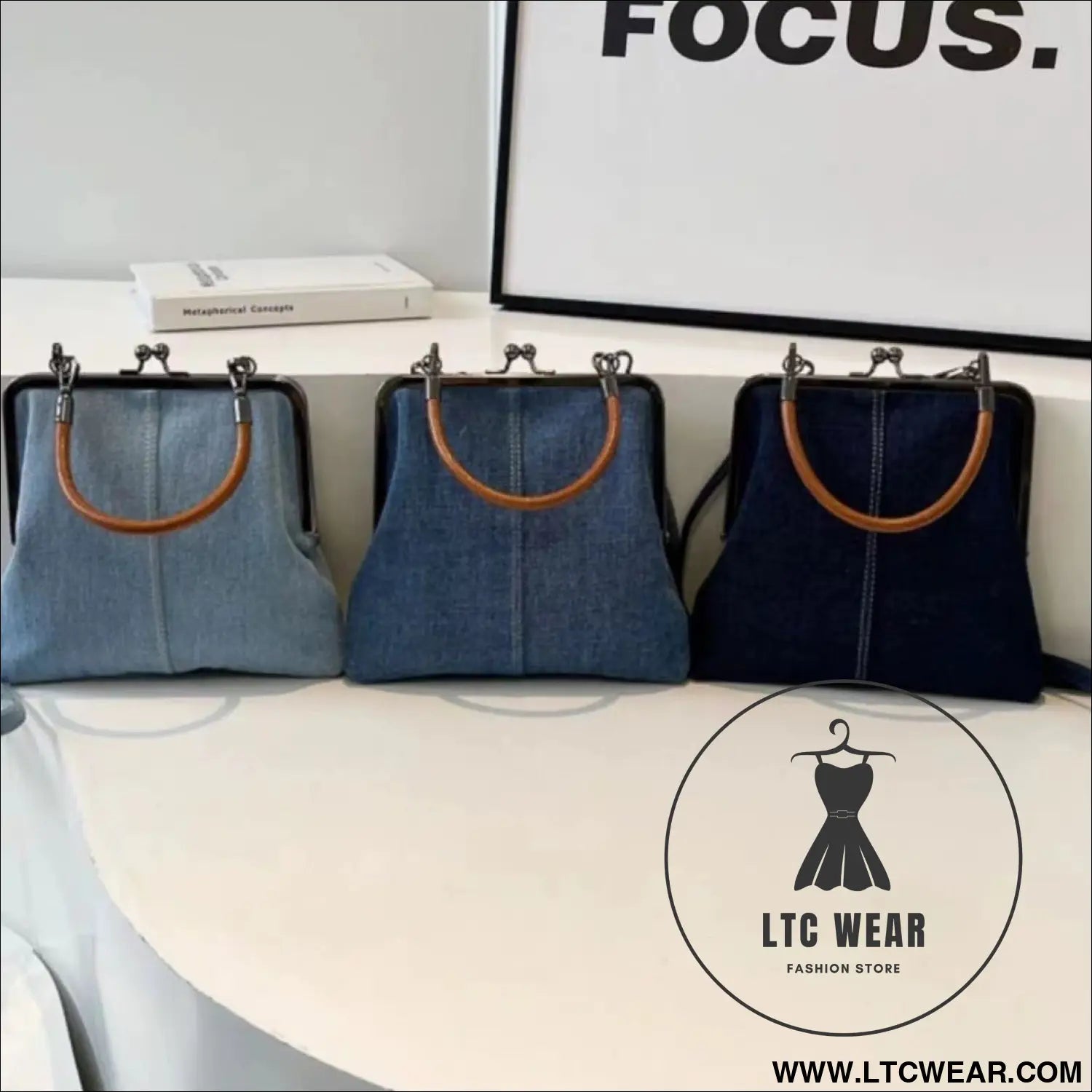 Small handbag women’s handbag handmade denim splicing hand-held crossbody bag single shoulder bag small shoulder bag