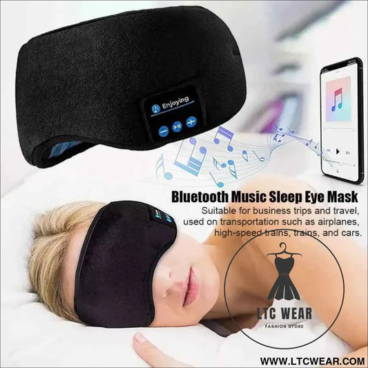 Smart Bluetooth Eye Mask: Sleep Headphones for Travel