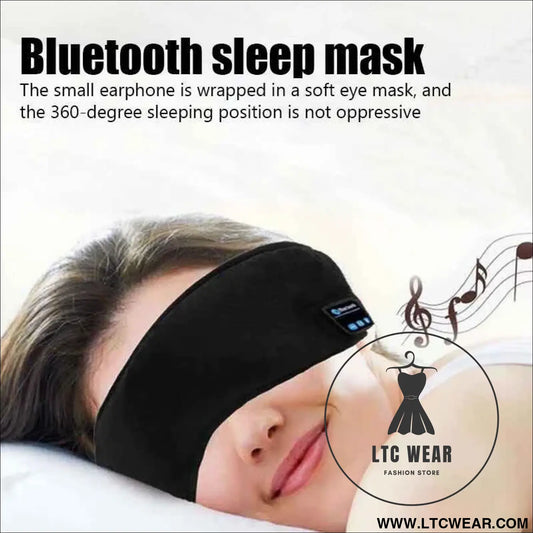 Smart Bluetooth Eye Mask: Sleep Headphones for Travel