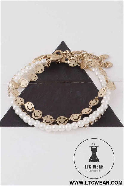 Smiley Face Charms Bracelet