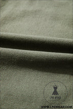 Smoke green pocket collared button front denim jacket - jackets