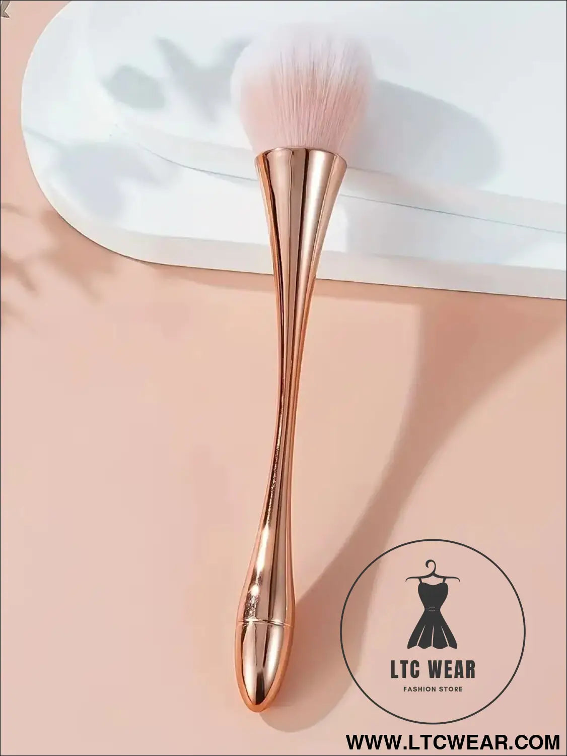 Soft Rose Golden Brush Set: Highlight, Blush & Powder - L.T.C Wear Online Fashion Store