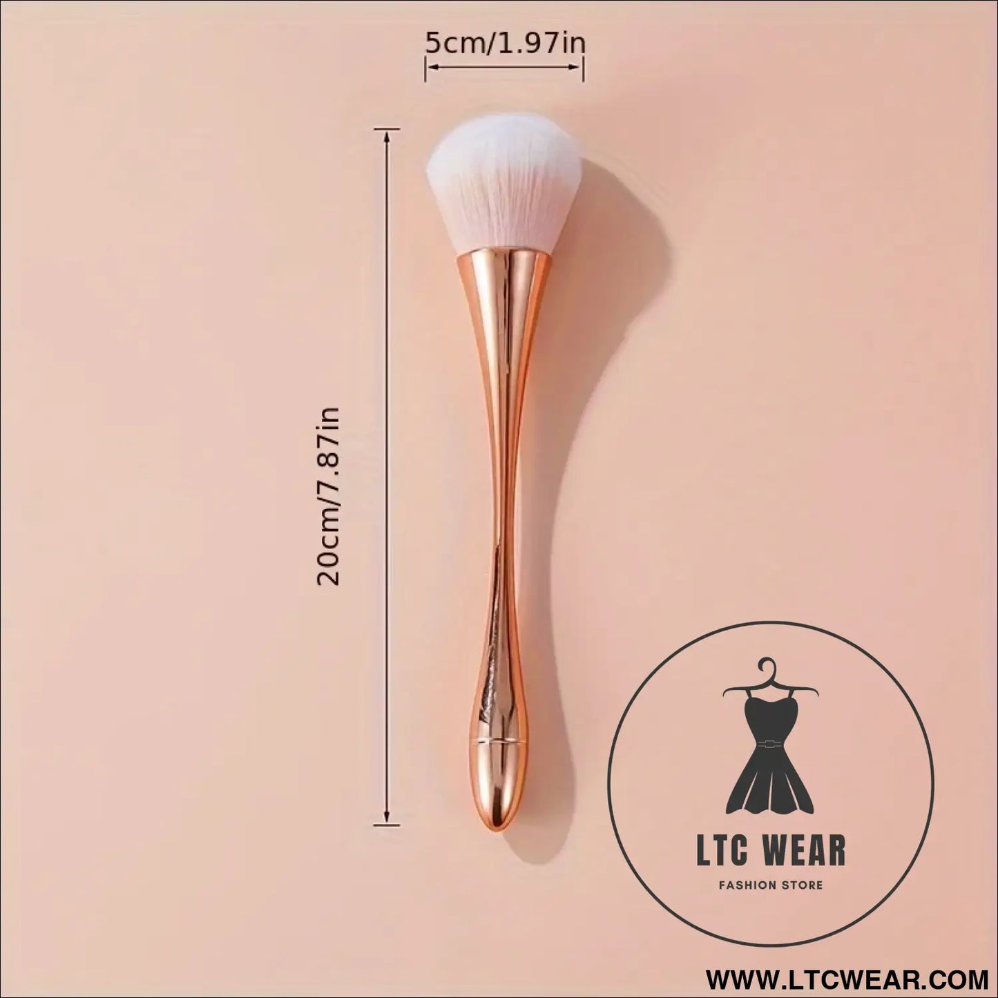 Soft Rose Golden Brush Set: Highlight, Blush & Powder - L.T.C Wear Online Fashion Store