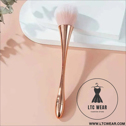 Soft Rose Golden Brush Set: Highlight, Blush & Powder