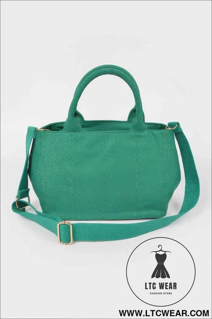 Solid Canvas Tote Bag for Everyday Use