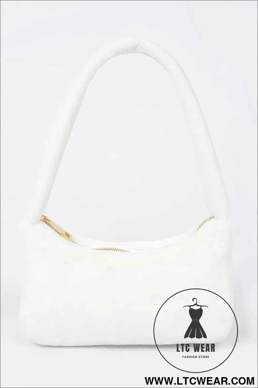 Solid Faux Fur Shoulder Bag for Stylish Everyday Use