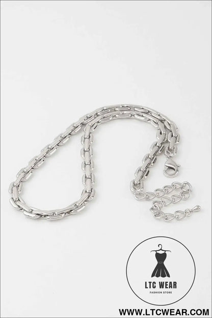 Solid Link Chain Necklace