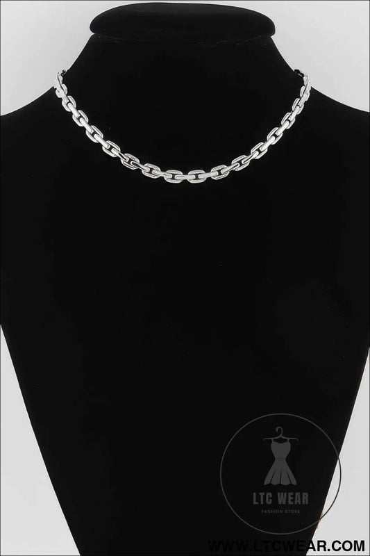 Solid Link Chain Necklace