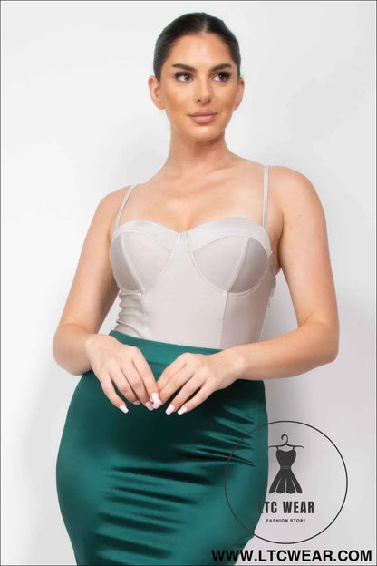 Solid Sweetheart Cami Bodysuit