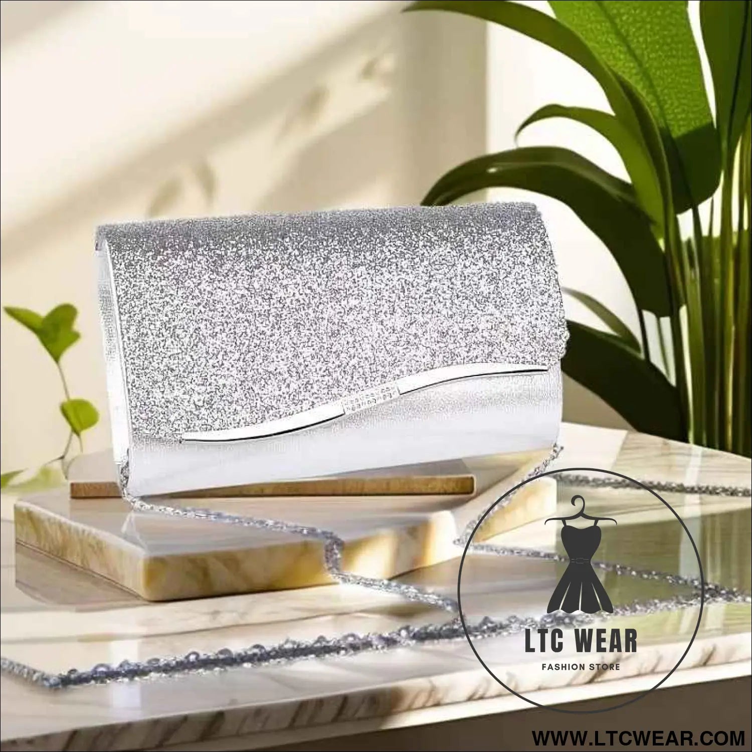 Sparkling Sequin Clutch Elegant Evening  Bridal Party Handbag