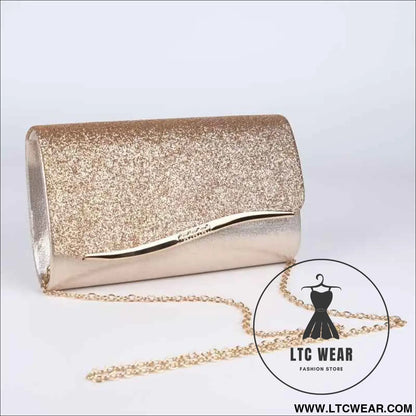 Sparkling Sequin Clutch Elegant Evening  Bridal Party Handbag