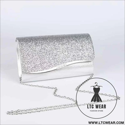 Sparkling Sequin Clutch Elegant Evening  Bridal Party Handbag