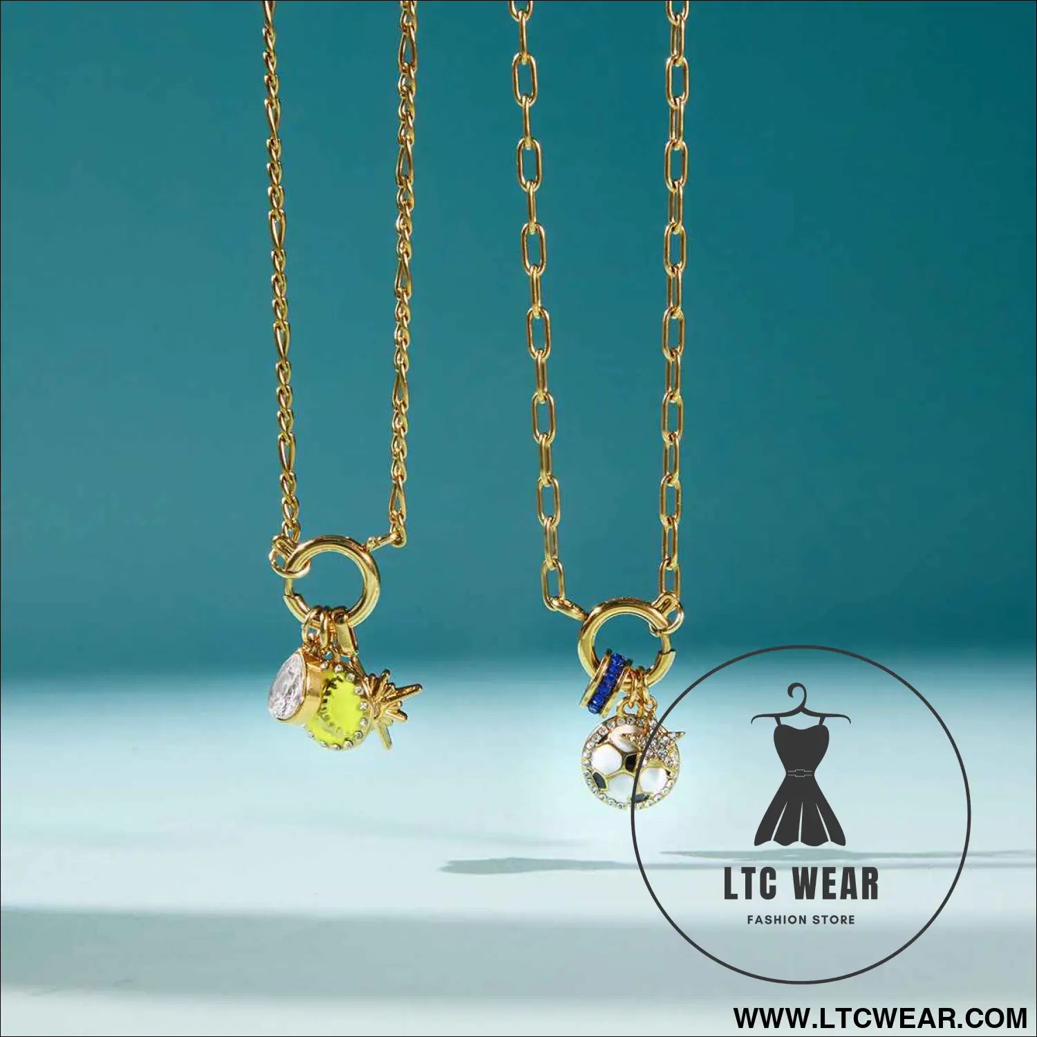 Sports Ball Enamel Necklace Collection