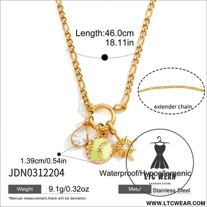 Sports Ball Enamel Necklace Collection
