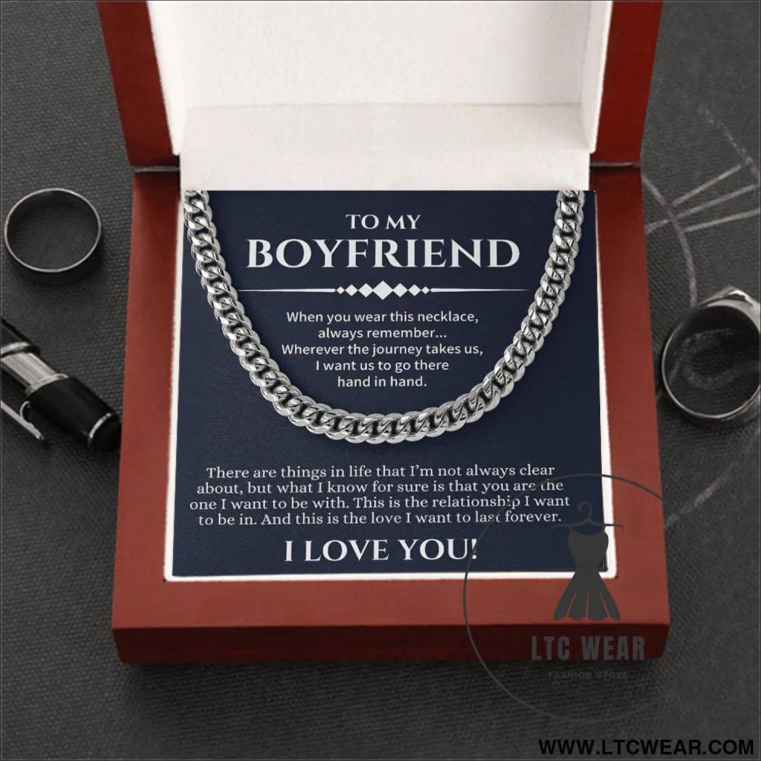 Stainless steel necklace for men