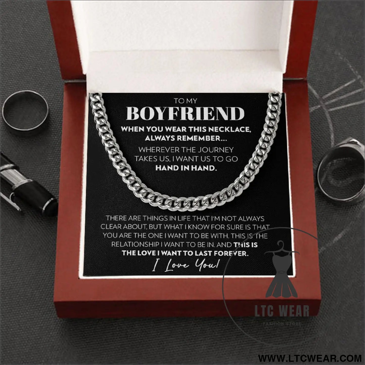 Stainless steel necklace for men