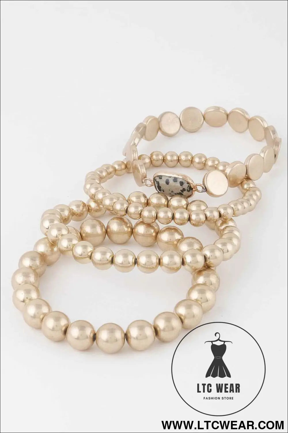 Stone Pendant Beaded Bracelet