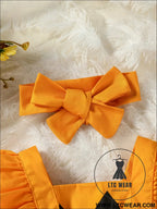 Strap dress bow tie triangle print triangle ha dress