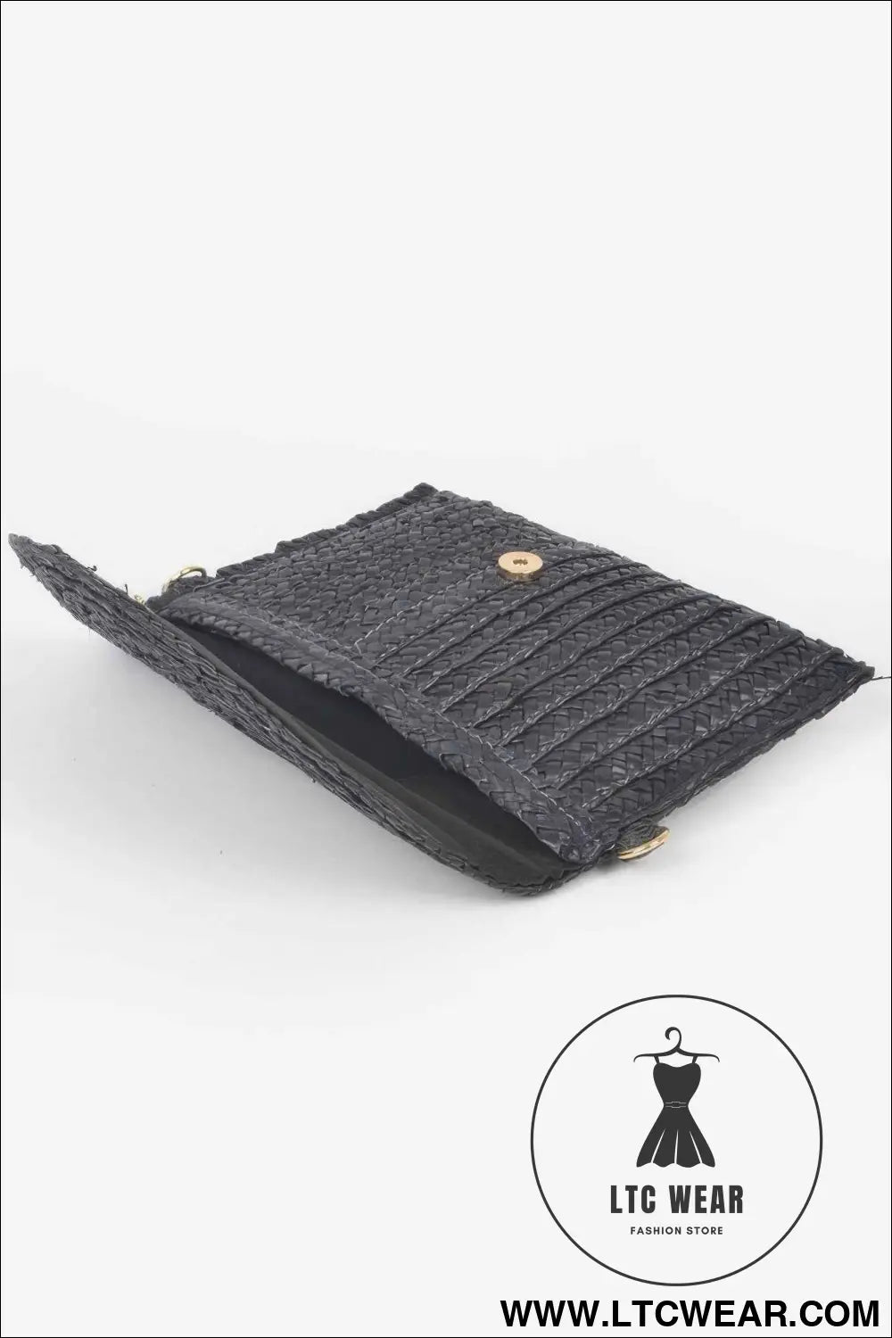 Straw Pom Pom Flap Bag