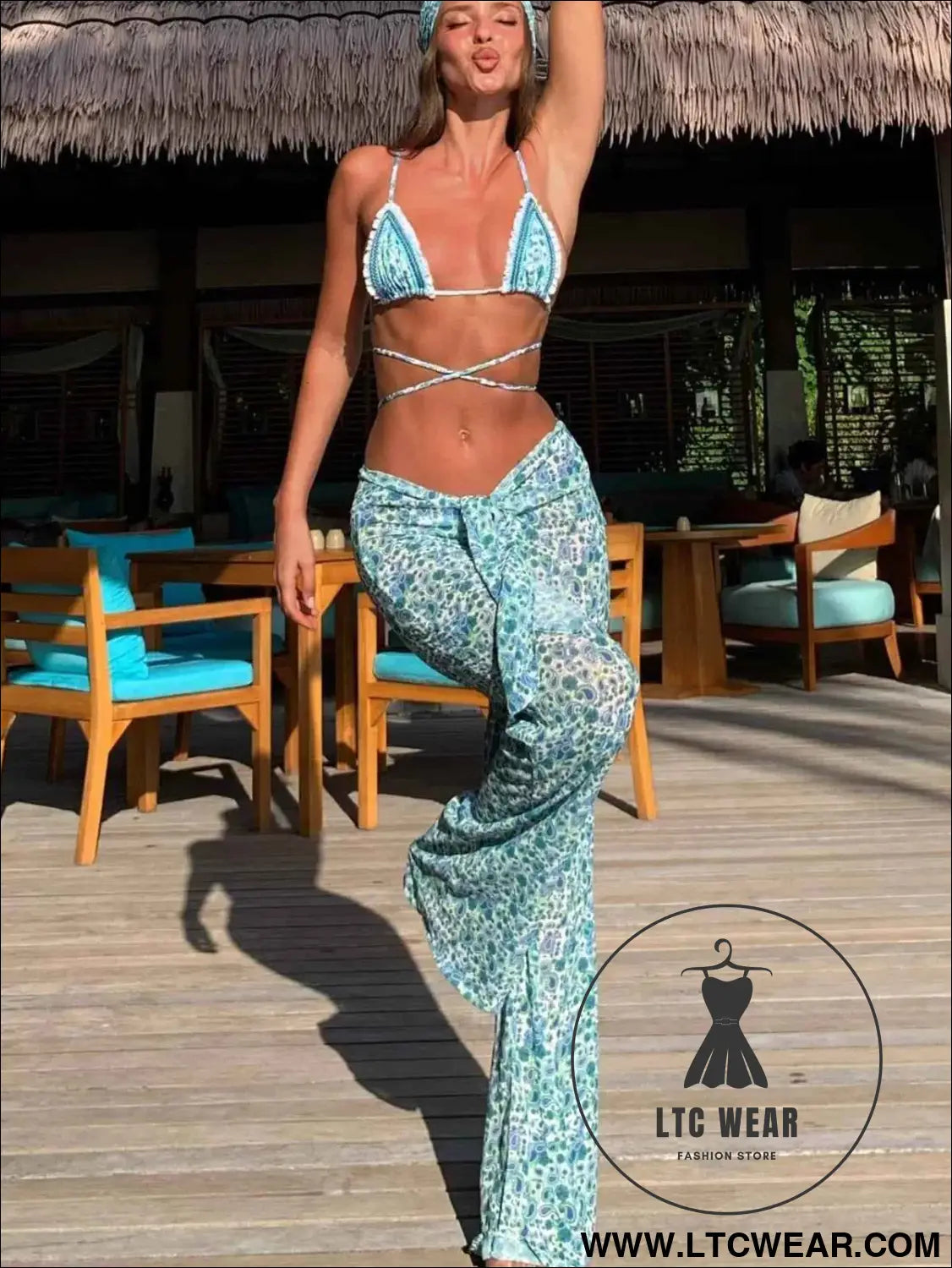 Stylish 3-Piece Bikini Set for the Perfect Beach Look