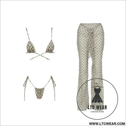 Stylish 3-Piece Bikini Set for the Perfect Beach Look
