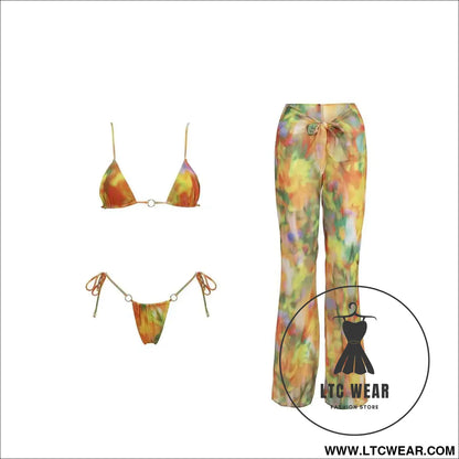 Stylish 3-Piece Bikini Set for the Perfect Beach Look
