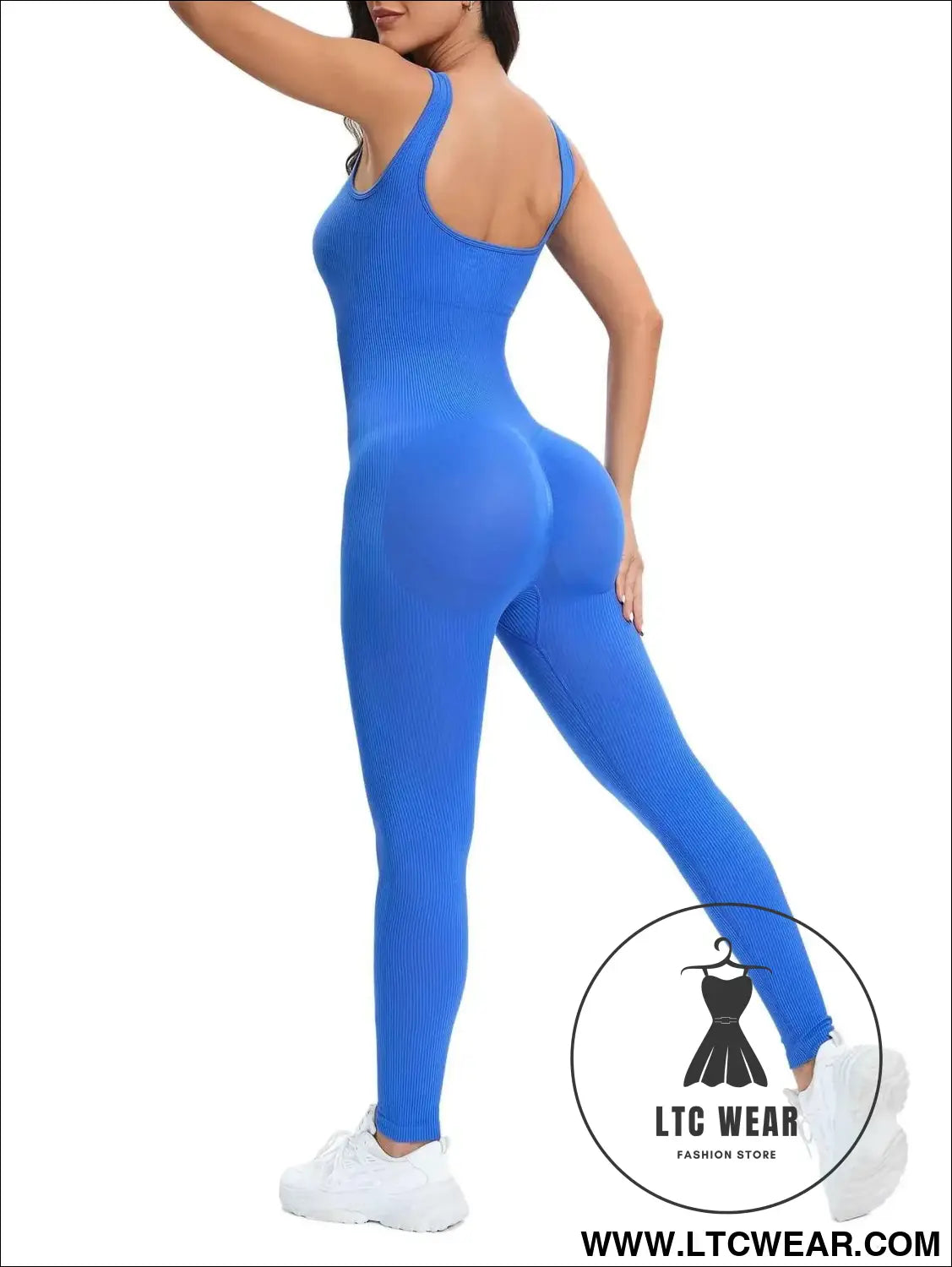 Stylish Sleeveless Jumpsuit: Perfect Fit with Built-In Support